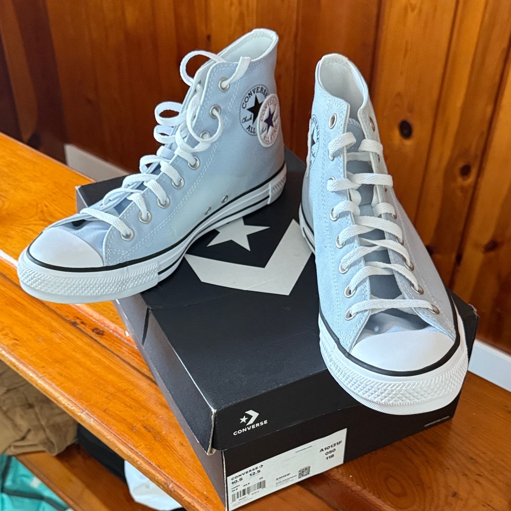 Converse Sky Blue License Plate Edition Chuck Taylor High Tops